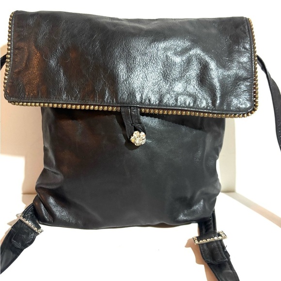 Sandra leal Elegant Black Leather Backpack main image 4